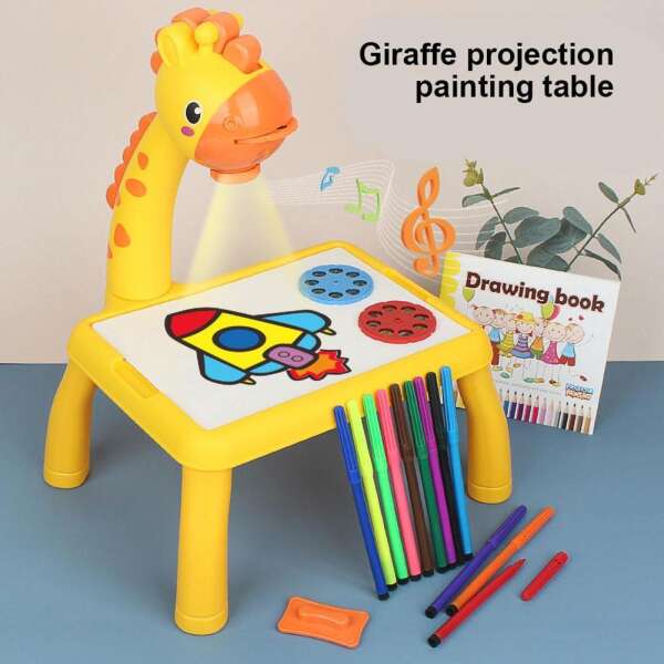 Tavolo Da Disegno Proiettore Giraffa Per Bambini Per Imparare A Disegnare 